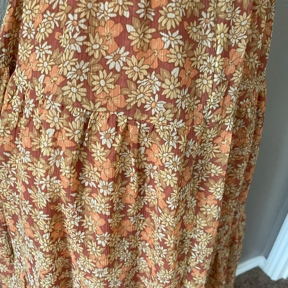 Madewell Georgette Ruffle Tiered Daisy Maxi Dress - Picture 8 of 9